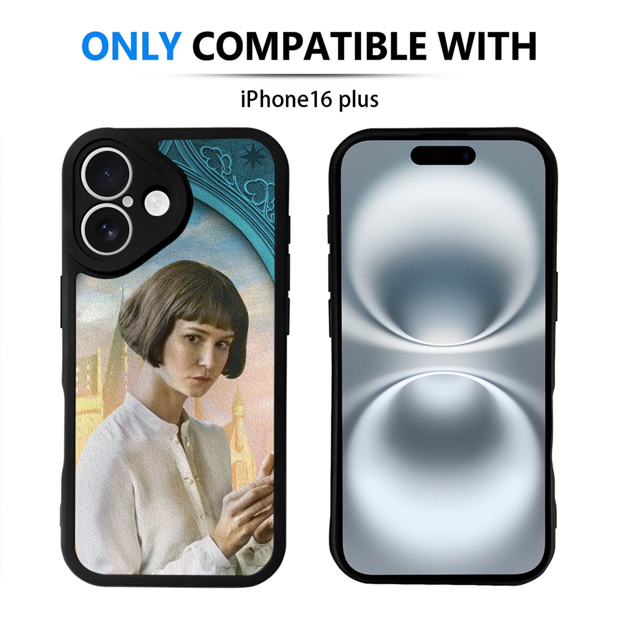 （画像用） Harry Potter ハリー・ポッターシリーズ 【iPhone 16シリーズ対応】シリコンスマホケース（レザー調） 材質：シリコン